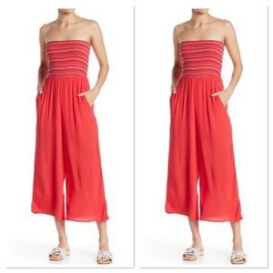 🆕 Taylor & Sage | Smocked Strapless Jumpsuit